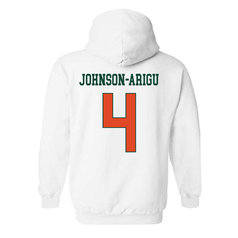 Miami - NCAA Men's Basketball : Isaiah Johnson-Arigu - Classic Shersey Hooded Sweatshirt