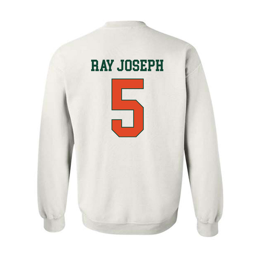 Miami - NCAA Football : Ray Ray Joseph - Classic Shersey Crewneck Sweatshirt-1