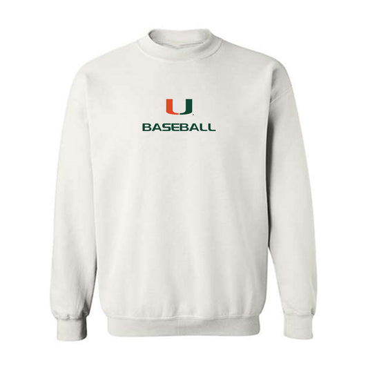 Miami - NCAA Baseball : Howard Tate DeRias - Classic Shersey Crewneck Sweatshirt-0