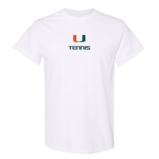 Miami - NCAA Women's Tennis : Qavia Lopez - Classic Shersey T-Shirt-0