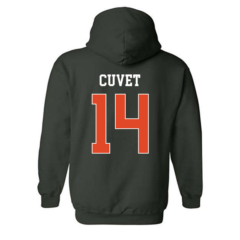 Miami - NCAA Baseball : Daniel Cuvet - Classic Shersey Hooded Sweatshirt-1