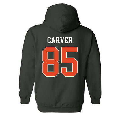 Miami - NCAA Football : Jackson Carver - Classic Shersey Hooded Sweatshirt-1