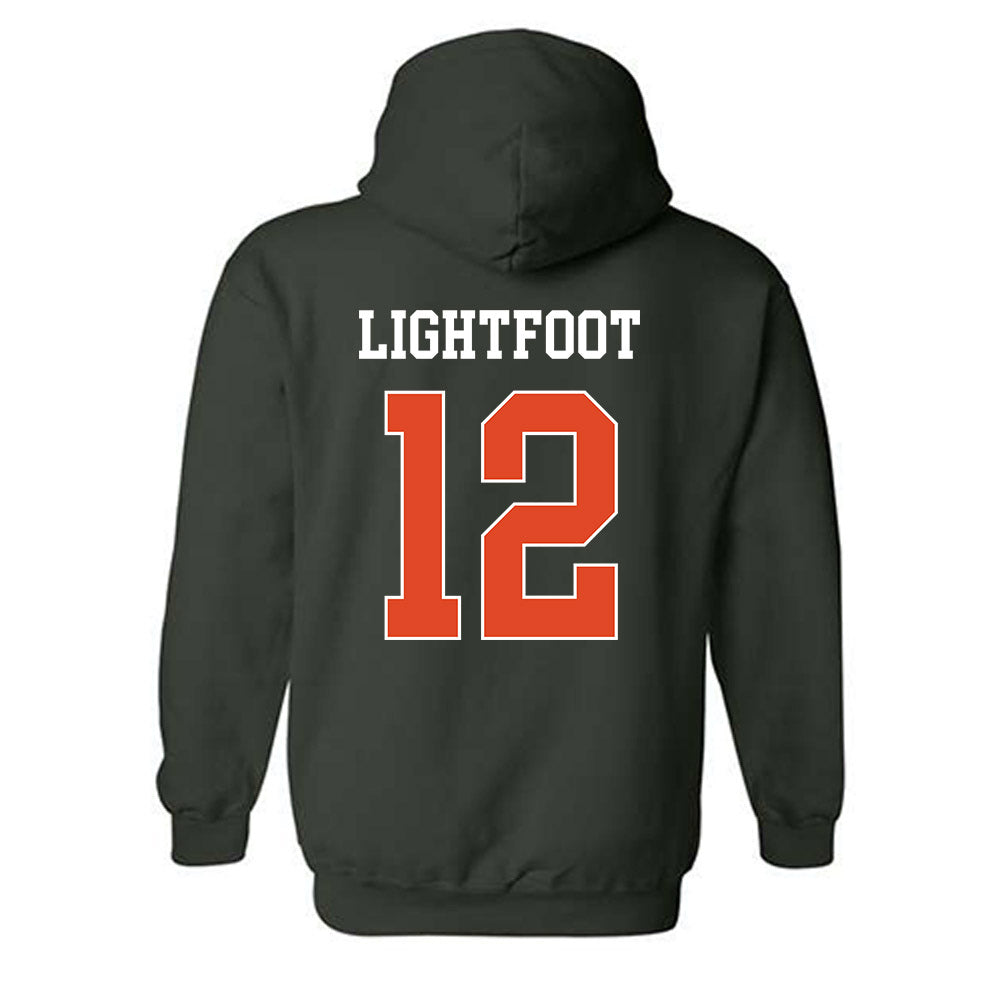 Miami - NCAA Football : Marquise Lightfoot - Classic Shersey Hooded Sweatshirt-1