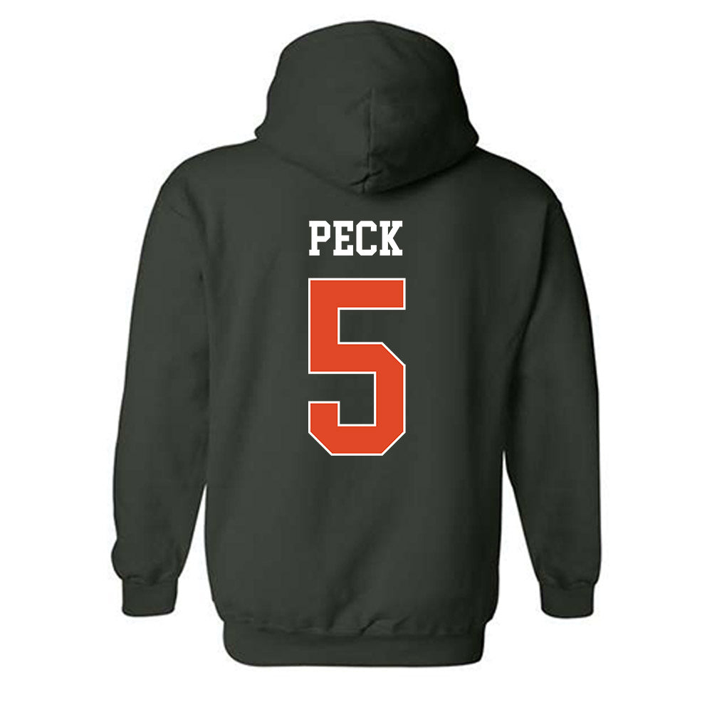 Miami - NCAA Women's Soccer : Amanda Peck - Classic Shersey Hooded Sweatshirt-1