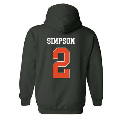 Miami - NCAA Women's Soccer : Emilie Simpson - Classic Shersey Hooded Sweatshirt-1