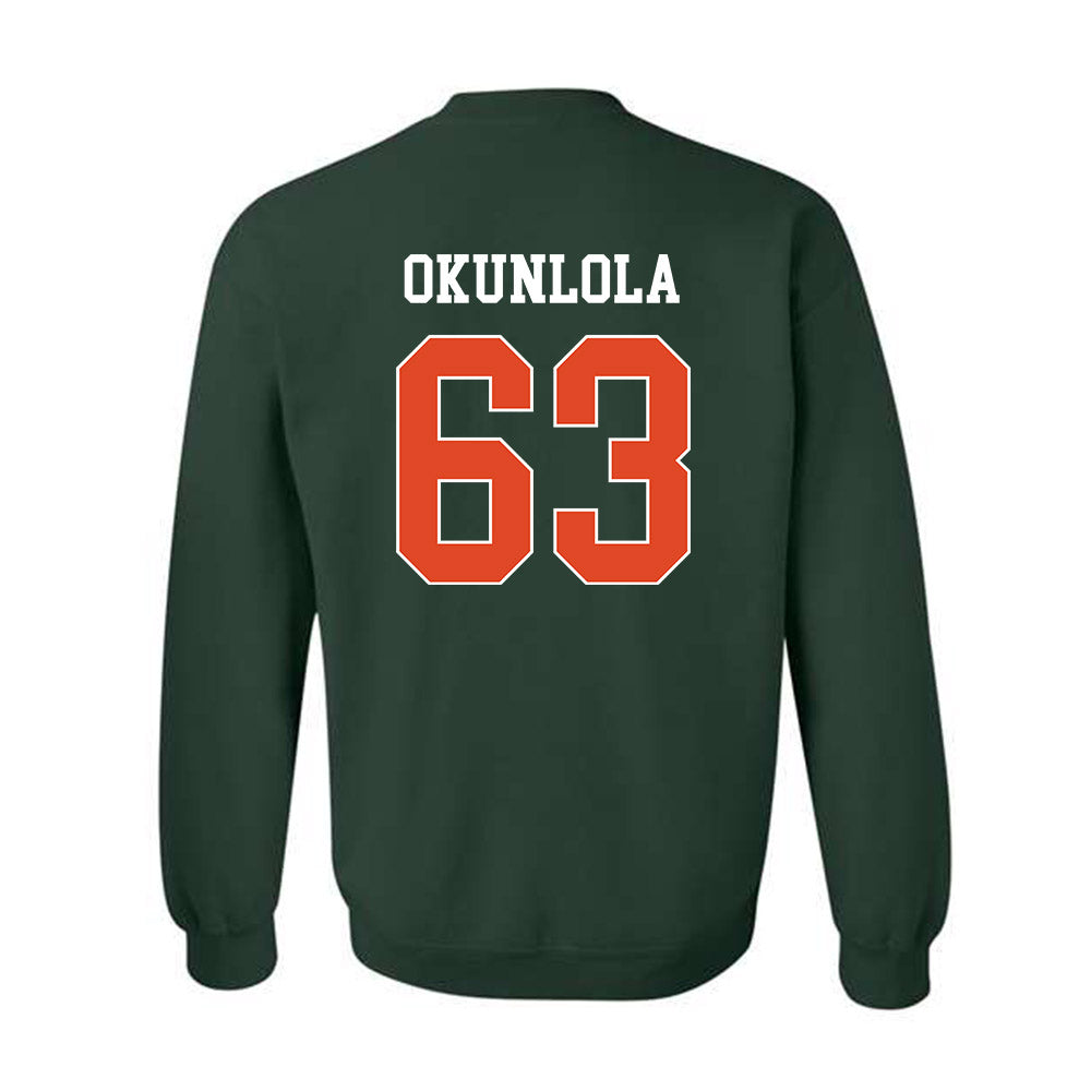 Miami - NCAA Football : Samson Okunlola - Classic Shersey Crewneck Sweatshirt-1