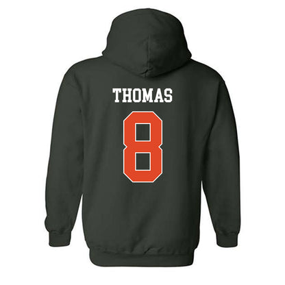 Miami - NCAA Football : Jakobe Thomas - Classic Shersey Hooded Sweatshirt-1