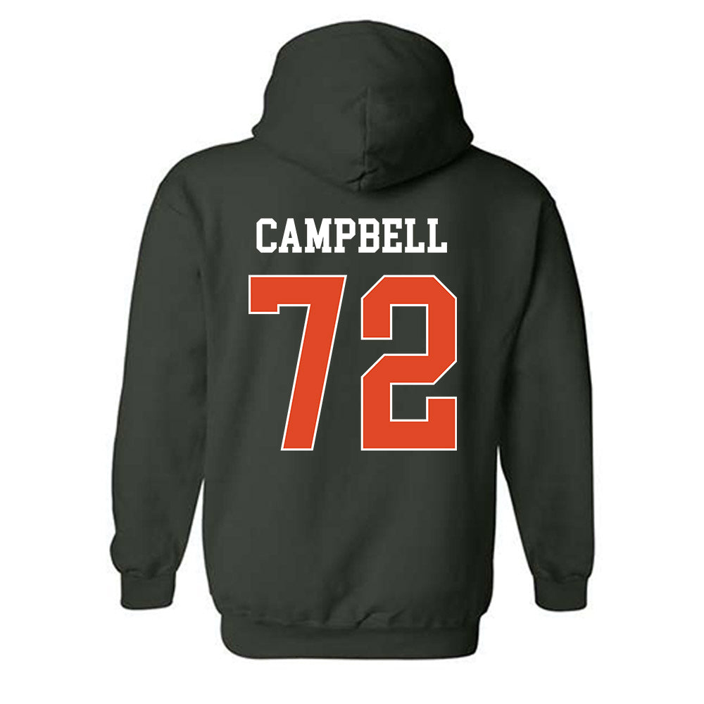 Miami - NCAA Football : Demetrius Campbell - Classic Shersey Hooded Sweatshirt-1