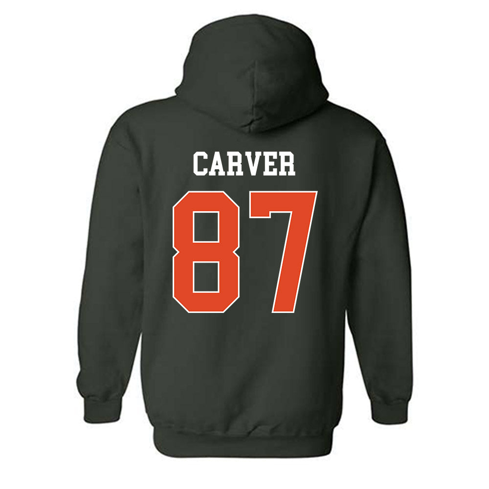 Miami - NCAA Football : Hunter Carver - Classic Shersey Hooded Sweatshirt-1