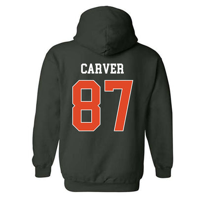 Miami - NCAA Football : Hunter Carver - Classic Shersey Hooded Sweatshirt-1