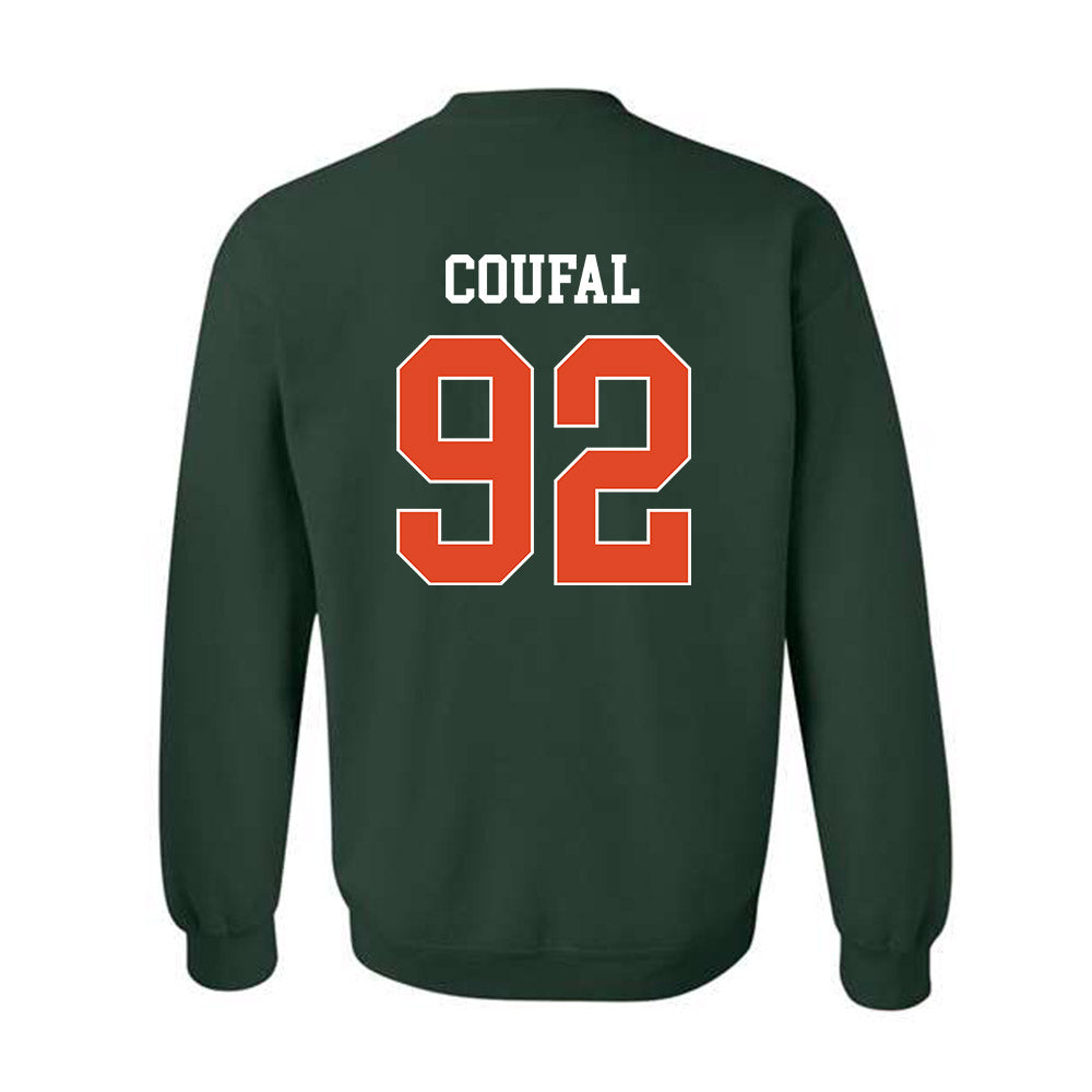 Miami - NCAA Football : Sam Coufal - Crewneck Sweatshirt