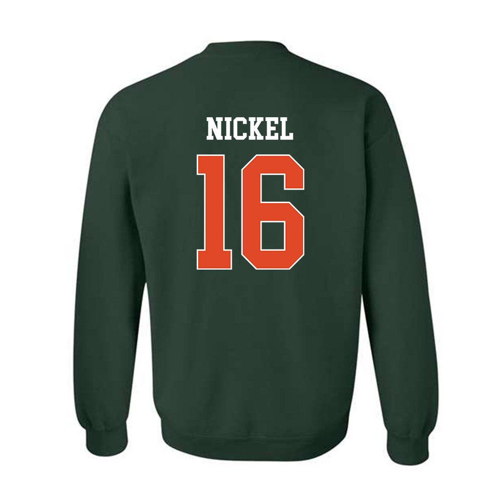 Miami - NCAA Football : Luke Nickel - Classic Shersey Crewneck Sweatshirt-1