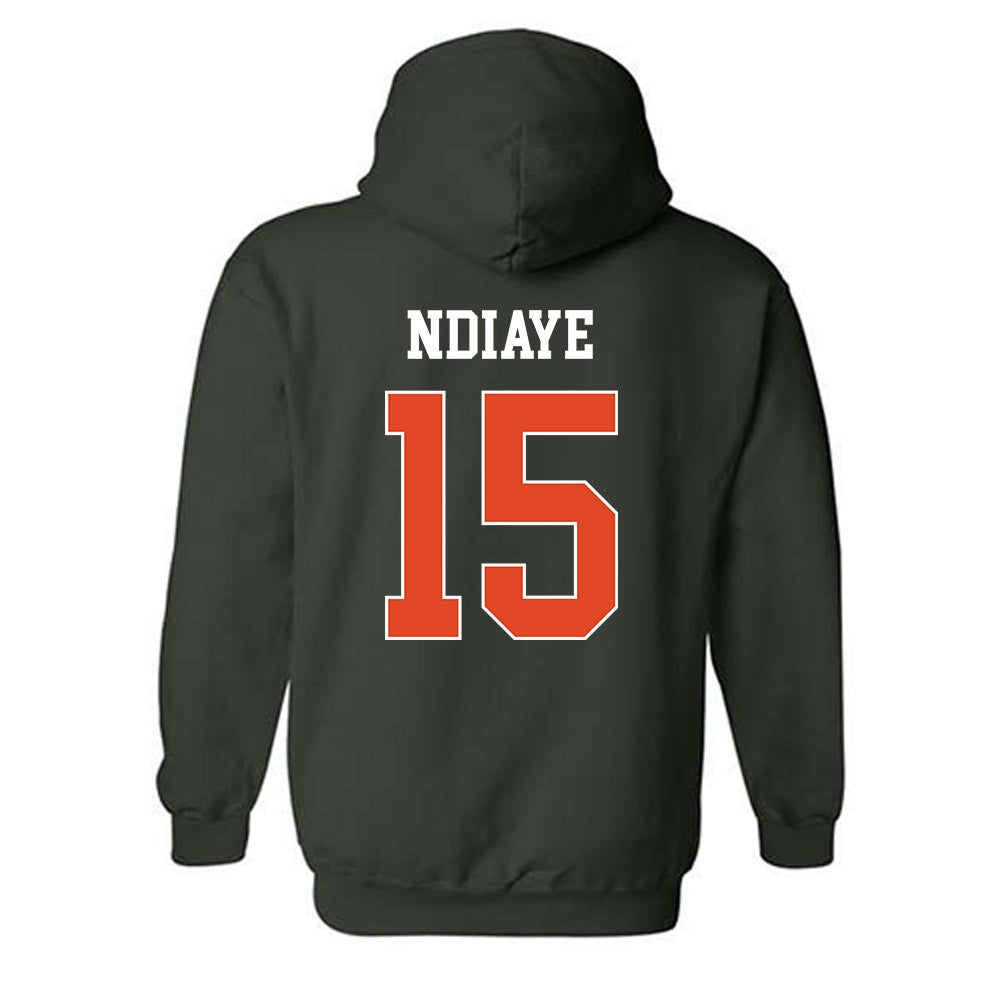 Miami - NCAA Women's Volleyball : Amina Ndiaye - Classic Shersey Hooded Sweatshirt-1