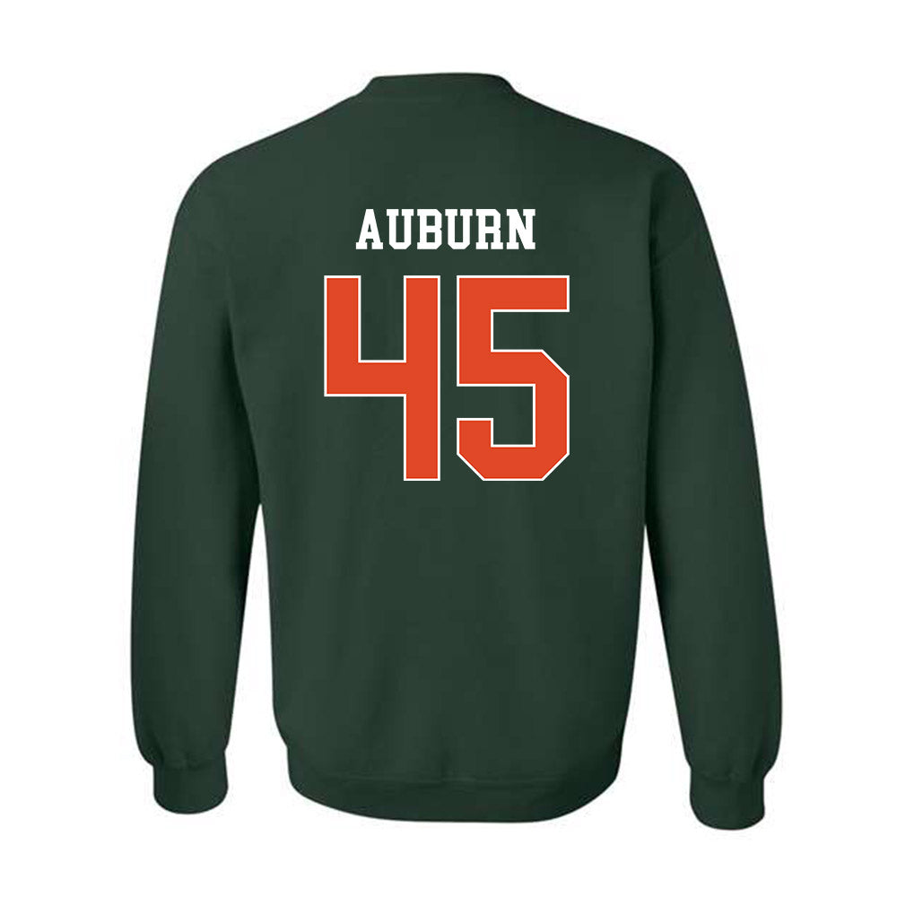 Miami - NCAA Football : Bert Auburn - Classic Shersey Crewneck Sweatshirt-1