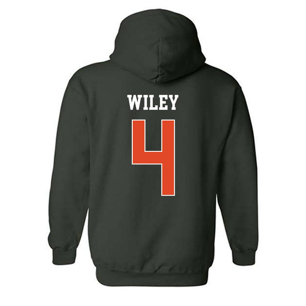 Miami - NCAA Women's Volleyball : Logan Wiley - Classic Shersey Hooded Sweatshirt-1