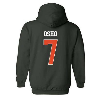Miami - NCAA Women's Basketball : Danielle Osho - Classic Shersey Hooded Sweatshirt-1