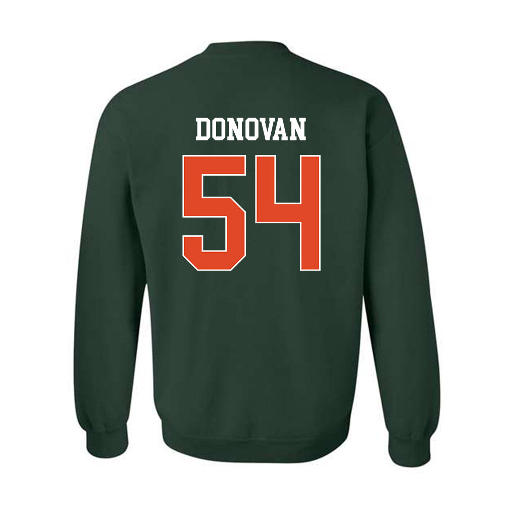 Miami - NCAA Football : Michael Donovan - Classic Shersey Crewneck Sweatshirt-1