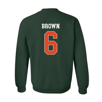 Miami - NCAA Football : CharMar Brown - Classic Shersey Crewneck Sweatshirt-1