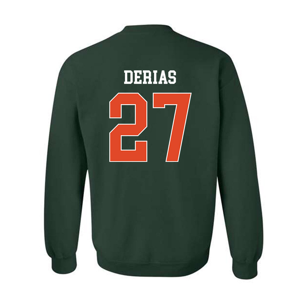 Miami - NCAA Baseball : Howard Tate DeRias - Classic Shersey Crewneck Sweatshirt-1