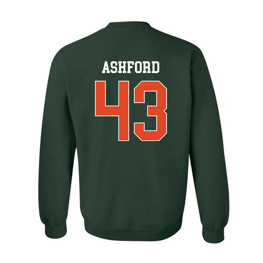 Miami - NCAA Baseball : Ryan Ashford - Classic Shersey Crewneck Sweatshirt-1