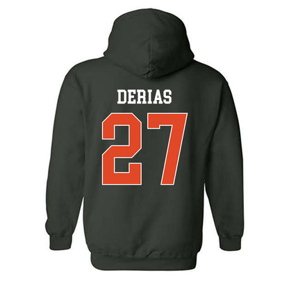 Miami - NCAA Baseball : Howard Tate DeRias - Classic Shersey Hooded Sweatshirt-1