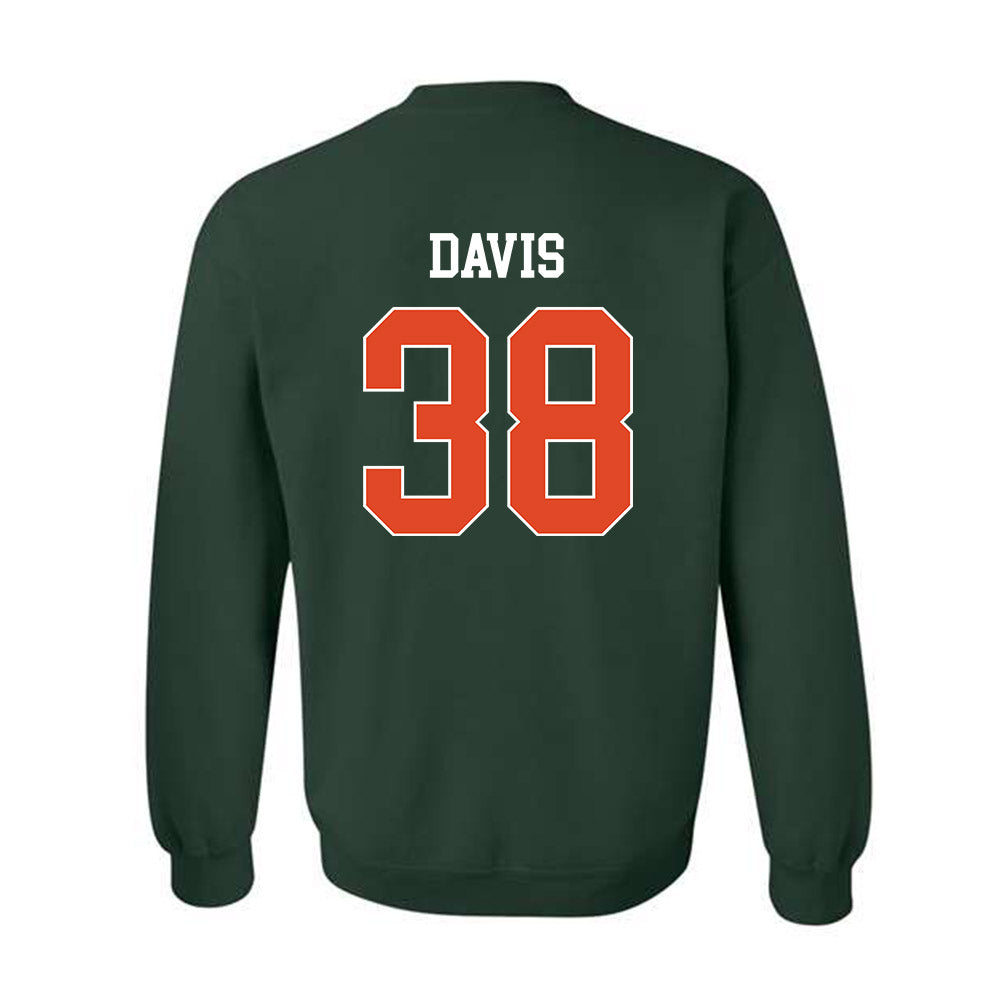 Miami - NCAA Football : Carter Davis - Classic Shersey Crewneck Sweatshirt-1