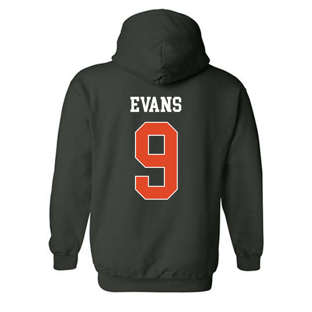 Miami - NCAA Baseball : Rob Evans - Classic Shersey Hooded Sweatshirt-1