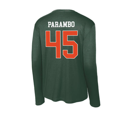 Miami - NCAA Football : Luke Parambo - Classic Shersey Activewear Long Sleeve T-Shirt-1