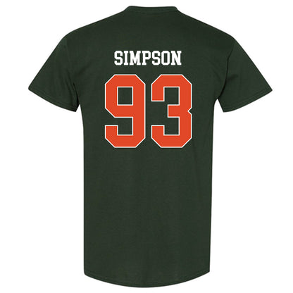Miami - NCAA Football : Donta Simpson - Classic Shersey T-Shirt-1