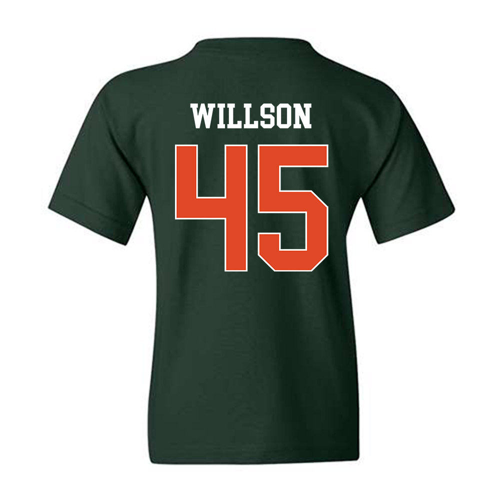 Miami - NCAA Women's Soccer : Gray Willson - Classic Shersey Youth T-Shirt