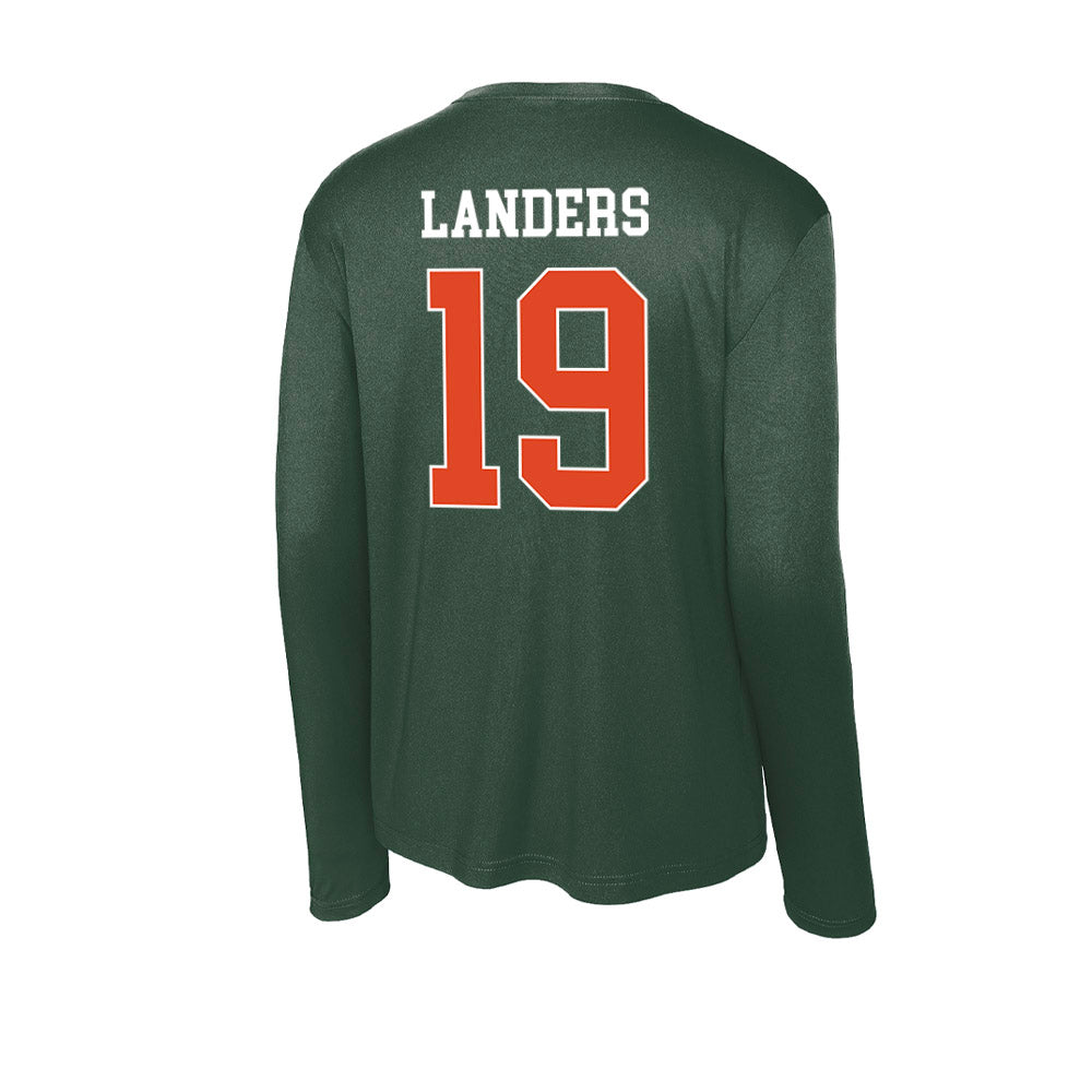Miami - NCAA Women's Soccer : Maddie Landers - Classic Shersey Activewear Long Sleeve T-Shirt-1