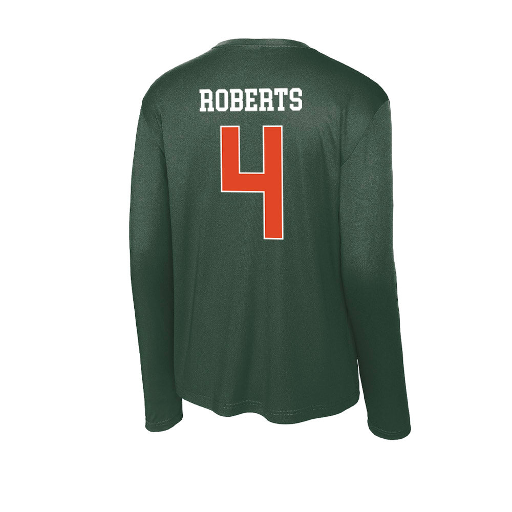 Miami - NCAA Women's Basketball : Jasmyne Roberts - Classic Shersey Activewear Long Sleeve T-Shirt-1