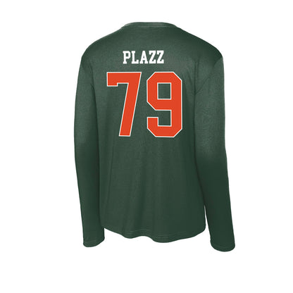 Miami - NCAA Football : Deryc Plazz - Classic Shersey Activewear Long Sleeve T-Shirt-1