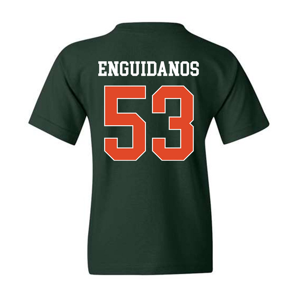 Miami - NCAA Football : Joey Enguidanos - Youth T-Shirt