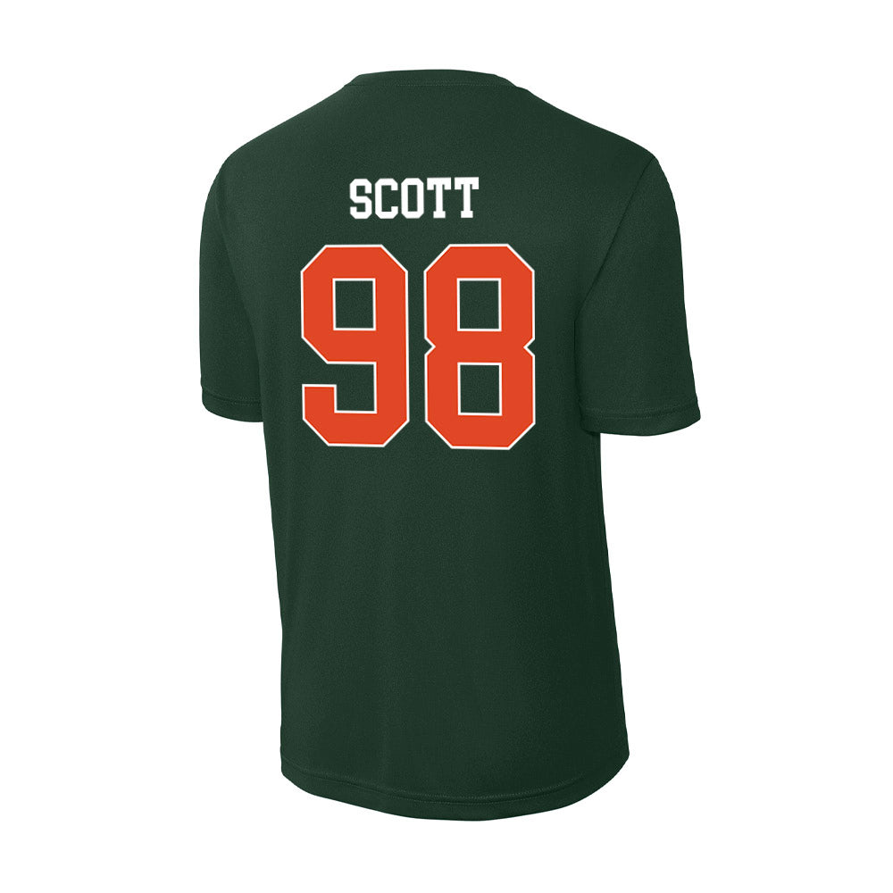 Miami - NCAA Football : Justin Scott - Classic Shersey Activewear T-Shirt-1