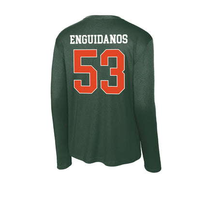 Miami - NCAA Football : Joey Enguidanos - Classic Shersey Activewear Long Sleeve T-Shirt-1