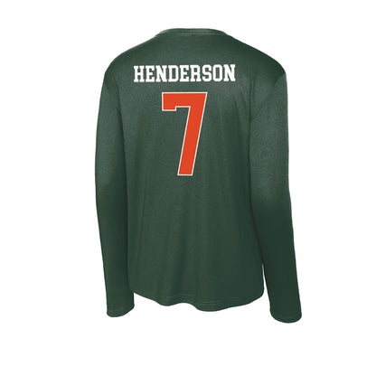 Miami - NCAA Men's Basketball : Shelton Henderson - Classic Shersey Activewear Long Sleeve T-Shirt-1