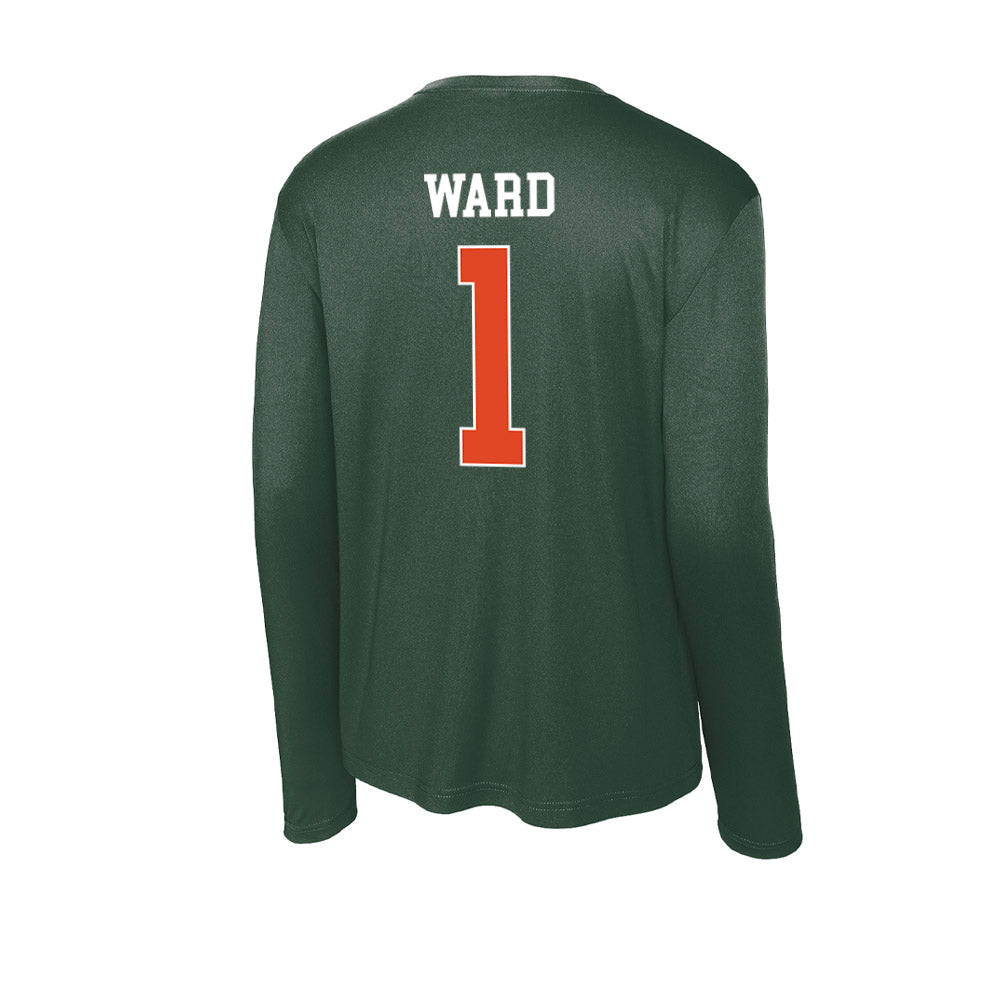 Miami - NCAA Football : Cam Ward - Classic Shersey Activewear Long Sleeve T-Shirt-1