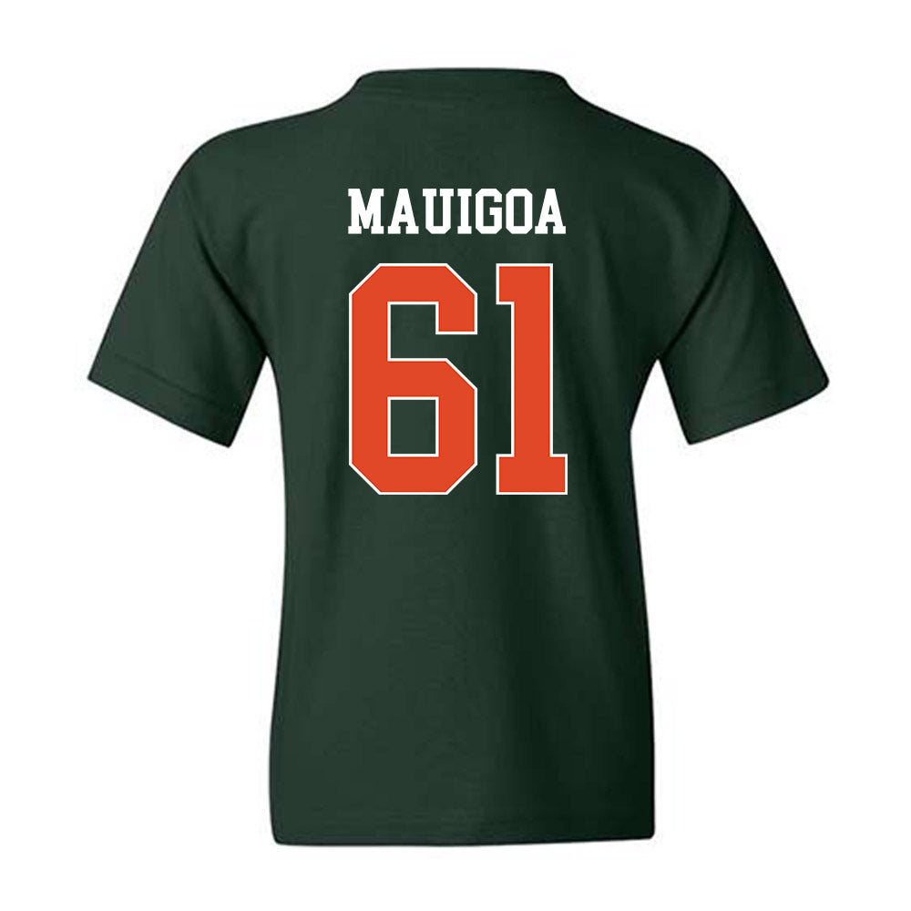 Miami - NCAA Football : Francis Mauigoa - Classic Shersey Youth T-Shirt-1