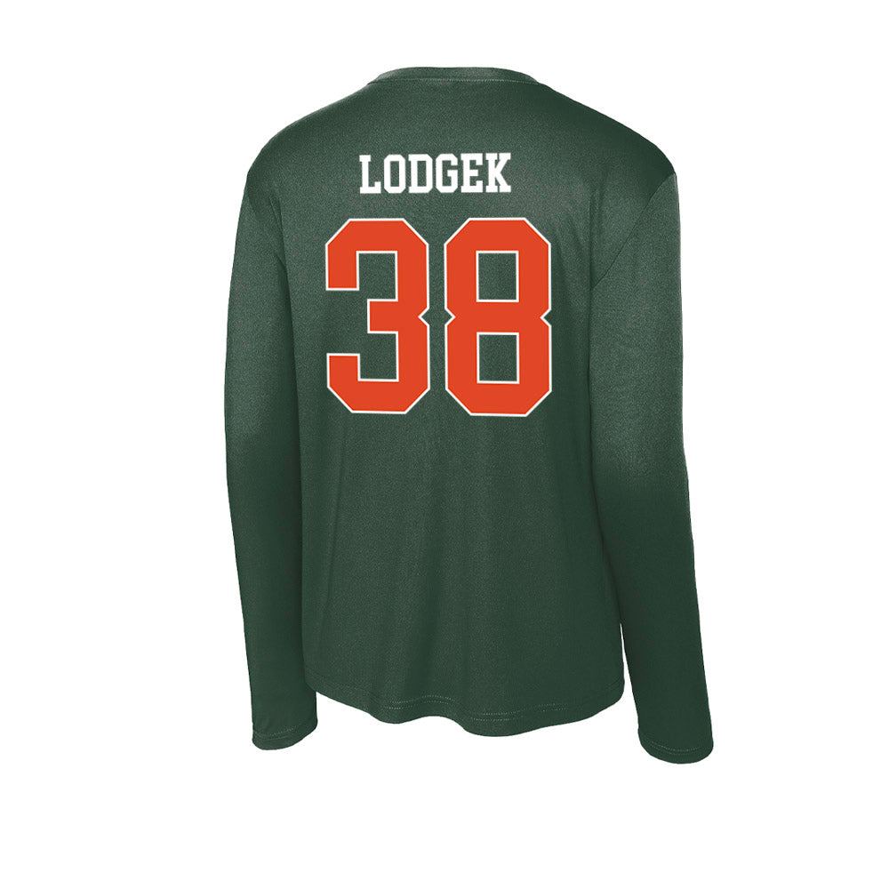 Miami - NCAA Baseball : Jake Lodgek - Classic Shersey Activewear Long Sleeve T-Shirt-1