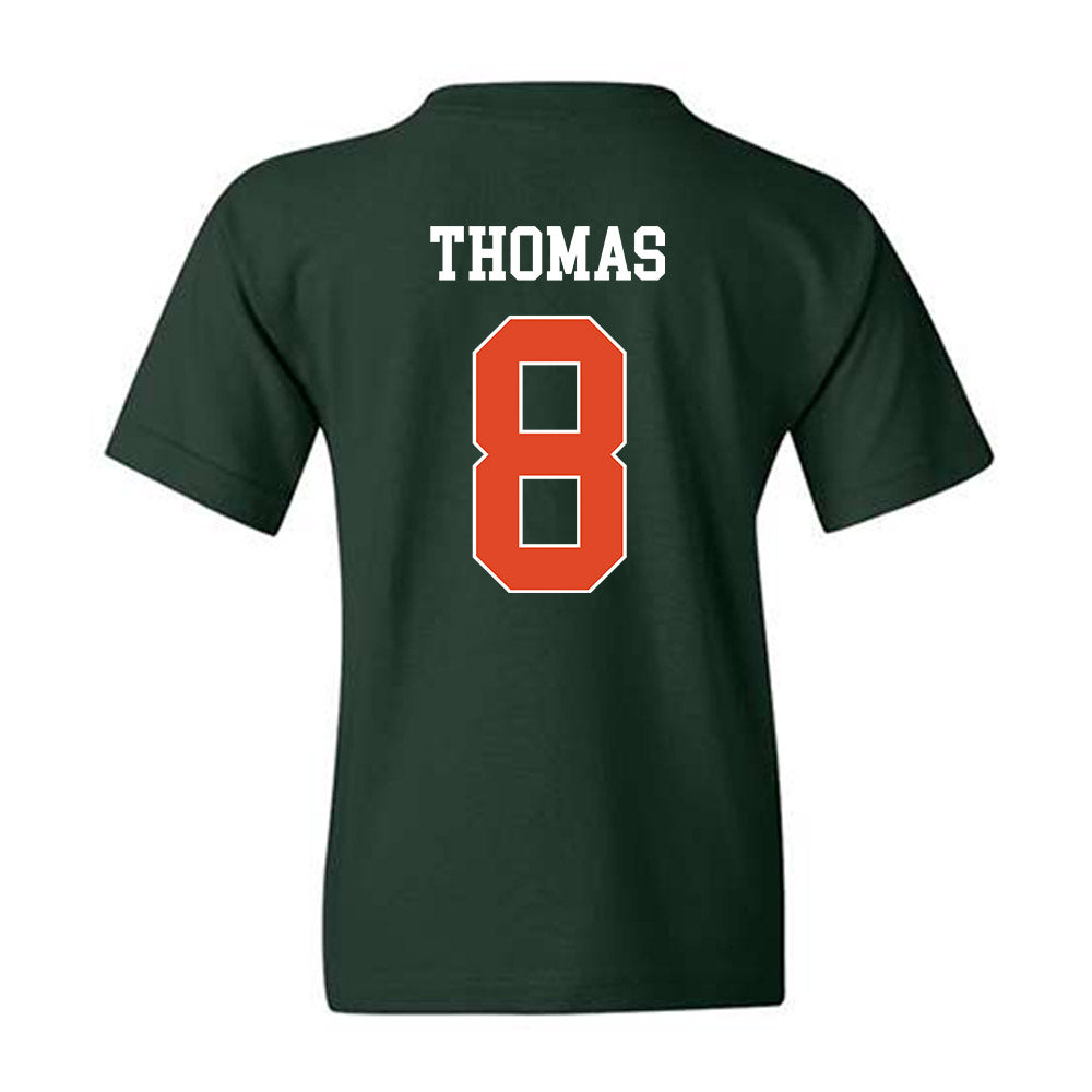 Miami - NCAA Football : Jakobe Thomas - Classic Shersey Youth T-Shirt-1