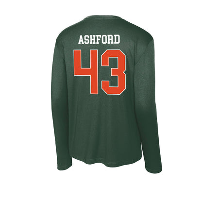 Miami - NCAA Baseball : Ryan Ashford - Classic Shersey Activewear Long Sleeve T-Shirt-1