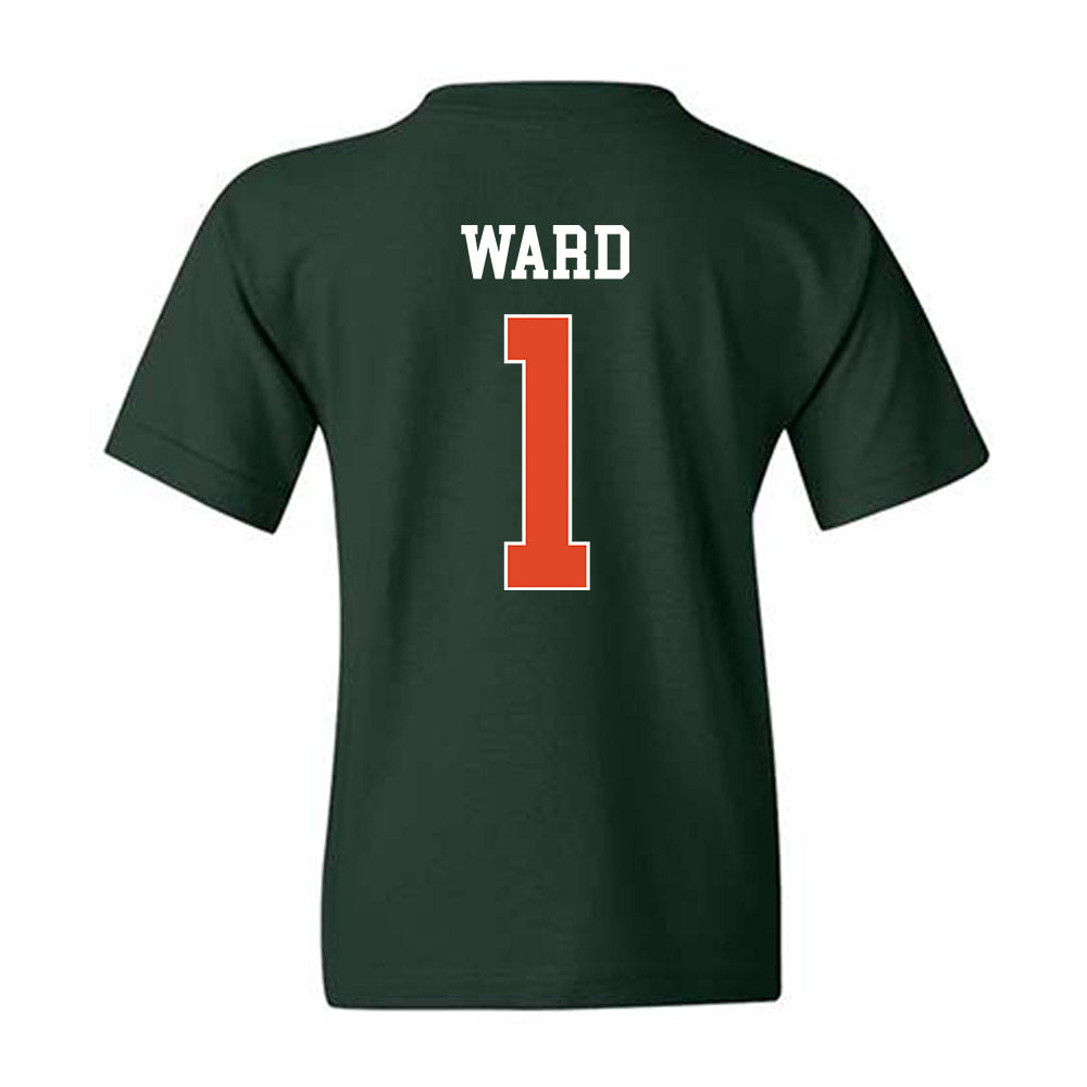 Miami - NCAA Football : Cam Ward - Classic Shersey Youth T-Shirt-1