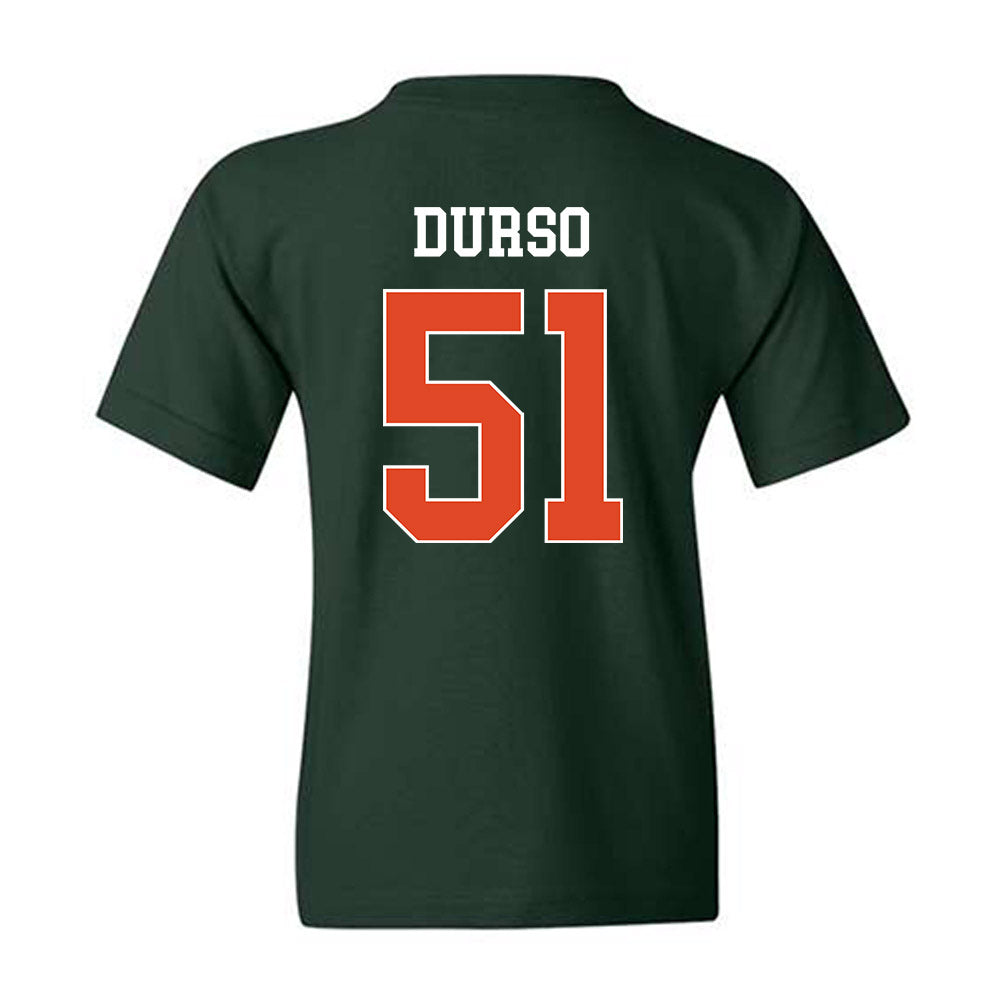 Miami - NCAA Baseball : Jack Durso - Classic Shersey Youth T-Shirt-1
