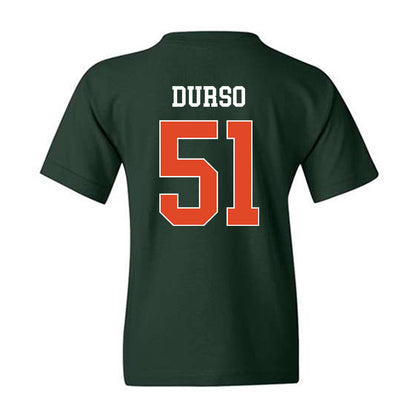 Miami - NCAA Baseball : Jack Durso - Classic Shersey Youth T-Shirt-1