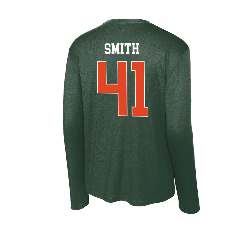 Miami - NCAA Football : Chase Smith - Classic Shersey Activewear Long Sleeve T-Shirt-1