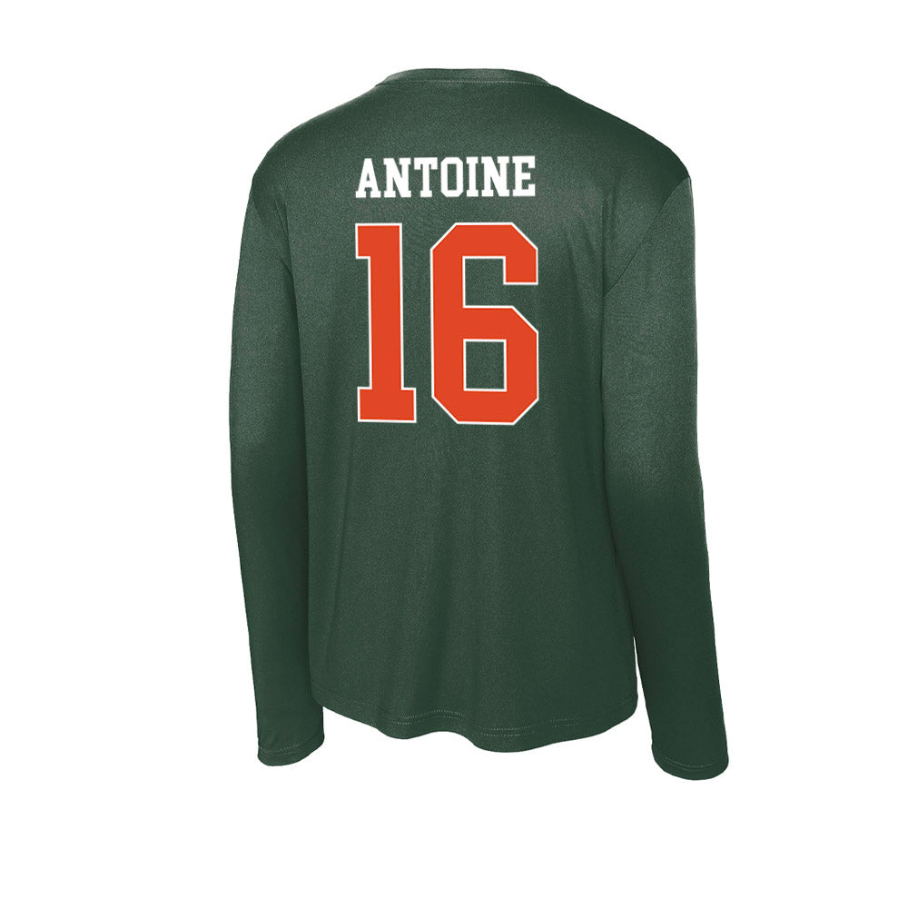 Miami - NCAA Football : Jaboree Antoine - Classic Shersey Activewear Long Sleeve T-Shirt-1