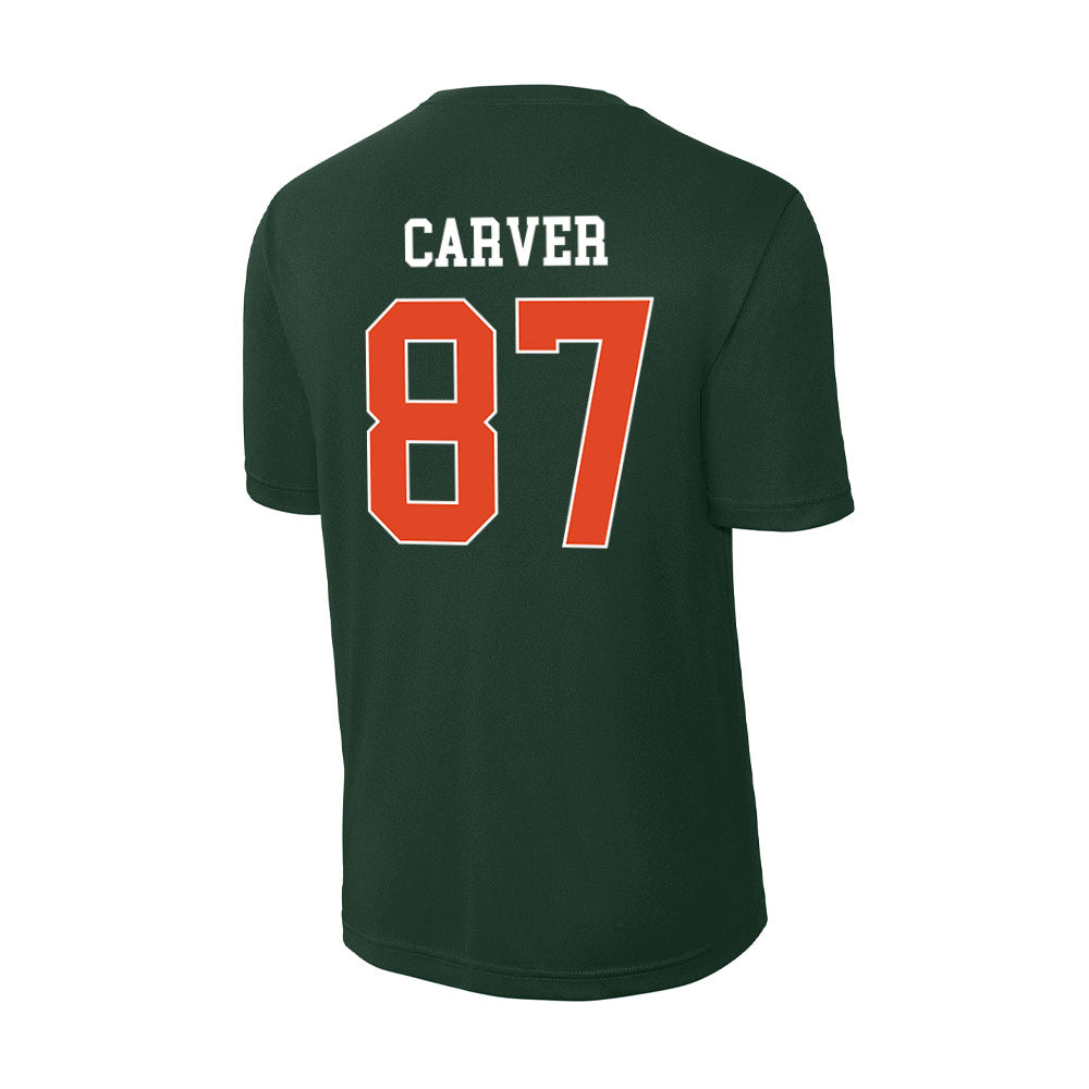 Miami - NCAA Football : Hunter Carver - Classic Shersey Activewear T-Shirt-1