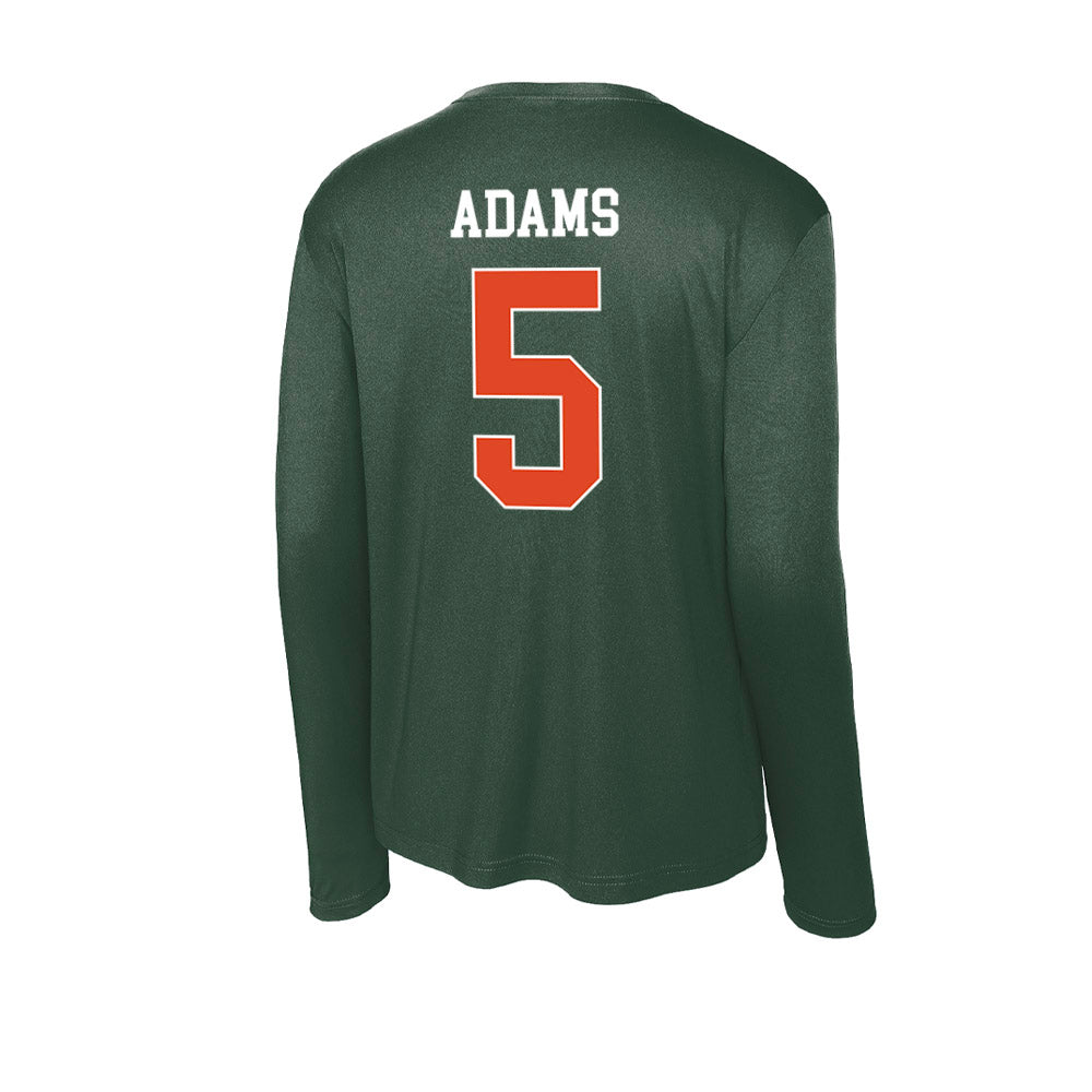 Miami - NCAA Women's Basketball : Ahnay Adams - Classic Shersey Activewear Long Sleeve T-Shirt-1