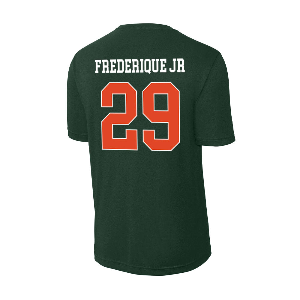 Miami - NCAA Football : Romanas Frederique Jr - Classic Shersey Activewear T-Shirt-1